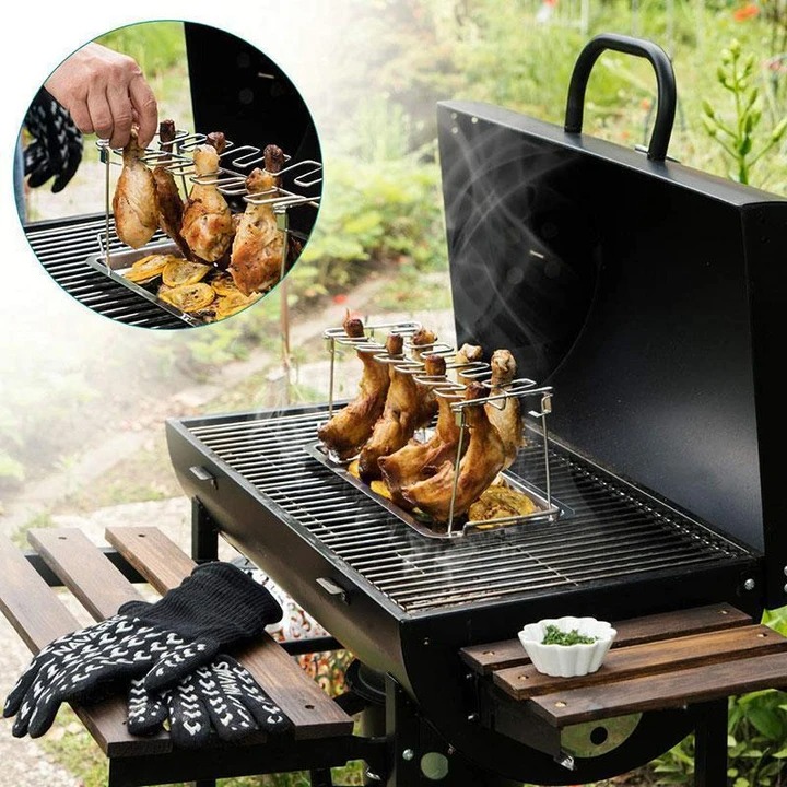 (2021 NEW YEAR PROMOTIONS- Save 50% OFF)Roasted Chicken Rack Holder-Buy 2 Get Free Shipping