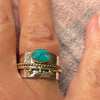 🔥 Last Day Promotion 75% OFF🎁Sterling Silver Turquoise Wide Band Ring