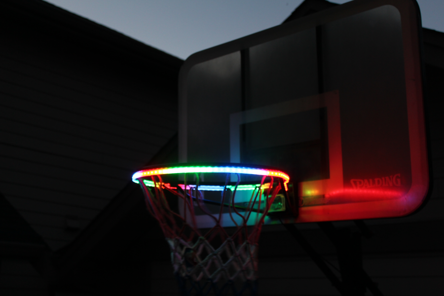 (50% OFF Early Christmas Sale)Basketball Hoop Sensor-Activated LED Strip Light-6 Flash Modes