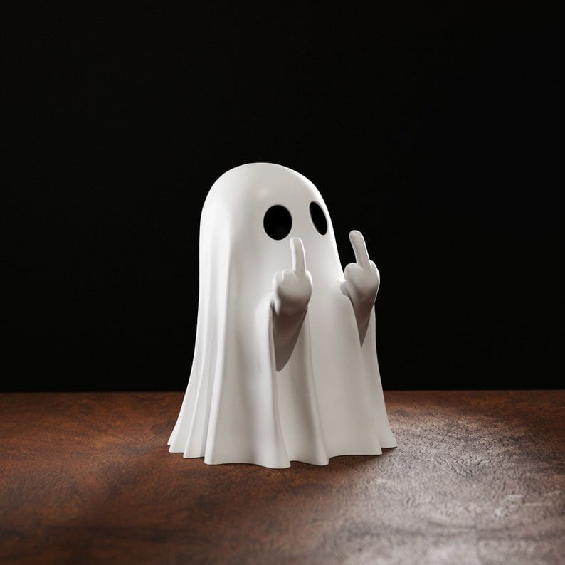 🔥⏰Last Day Sale - 70% OFF👻 Purely Handmade Cute Ghost Statue🎉Buy 4 Get 3