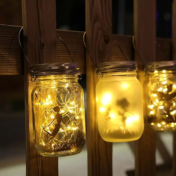 Fantasy fairy tale solar LED outdoor lantern chandelier