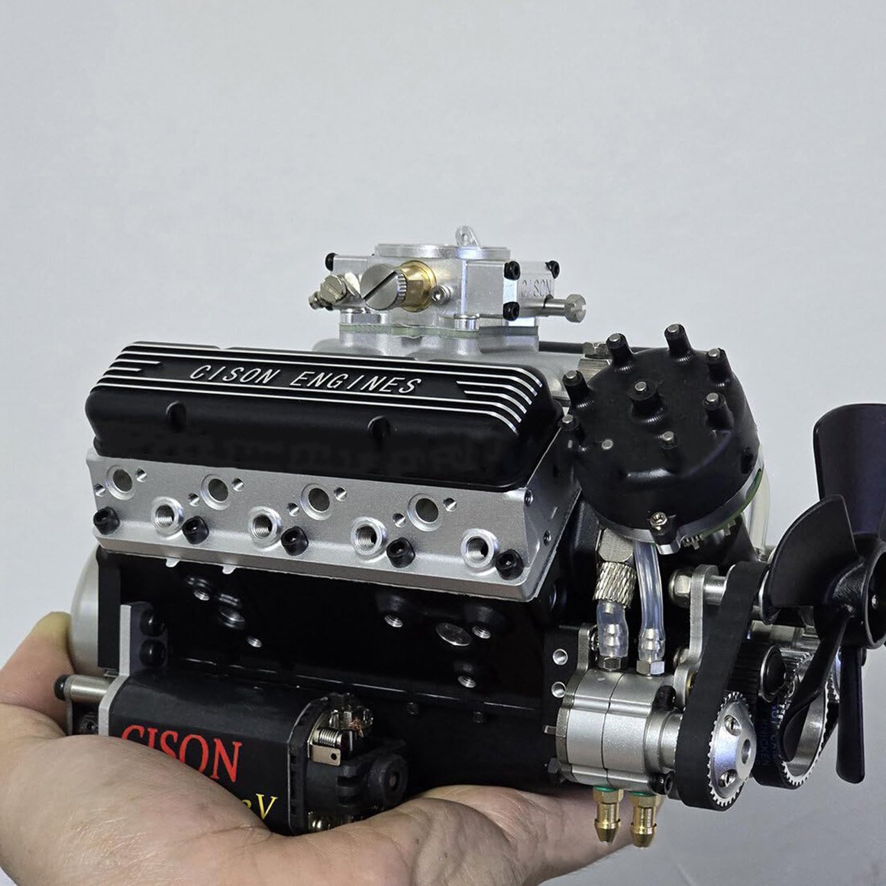Benzin OHV V8 Kleinblock-Motor Modellkits 4-Takt 44cc wassergekühlt 1/6
