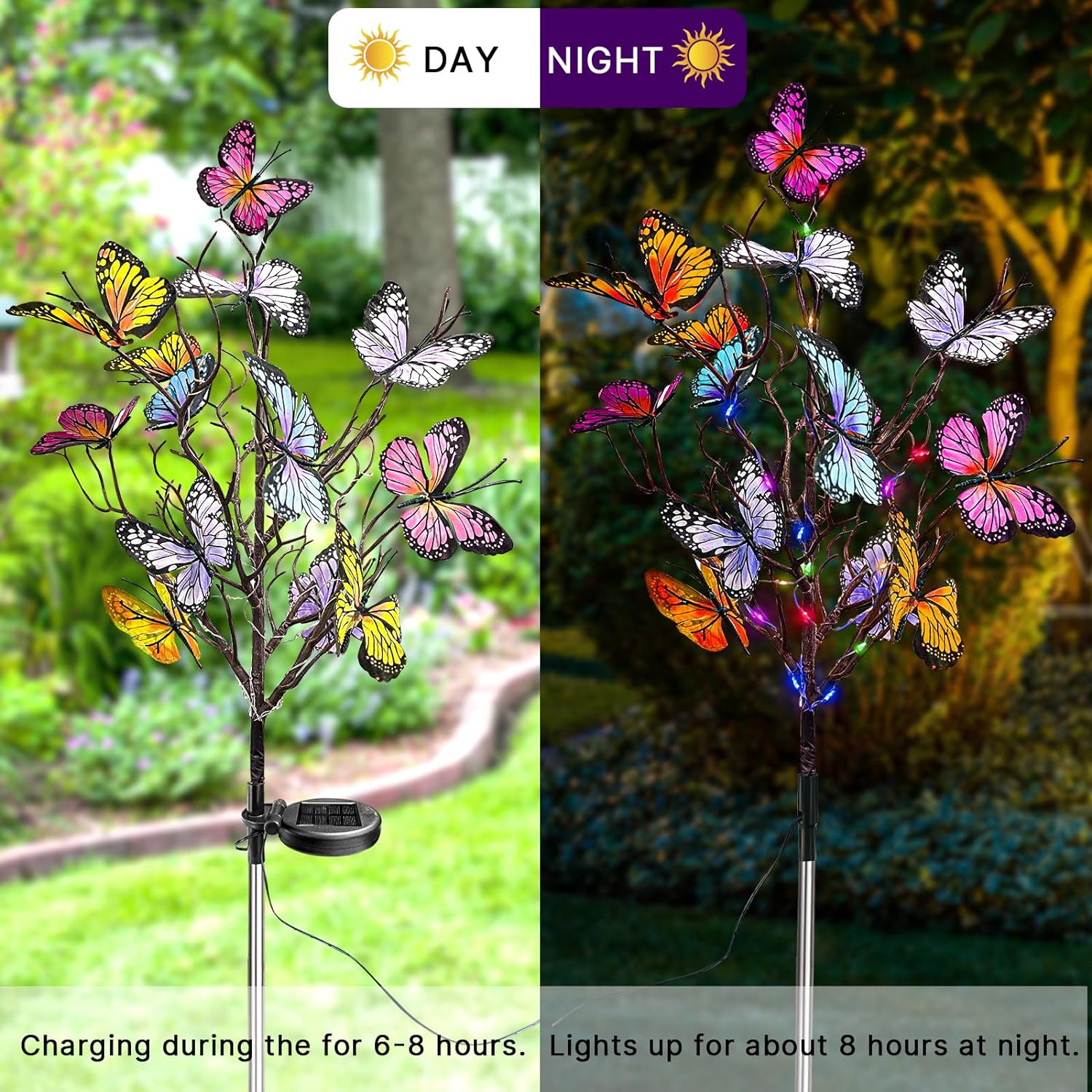 🔥Last Day Promotion 48% OFF-🦋-Solar Outdoor Butterfly Lights💐