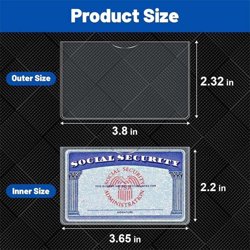 🎁TikTok Last Day Sale - 70% OFF✨Social Security Card Protector Sleeves