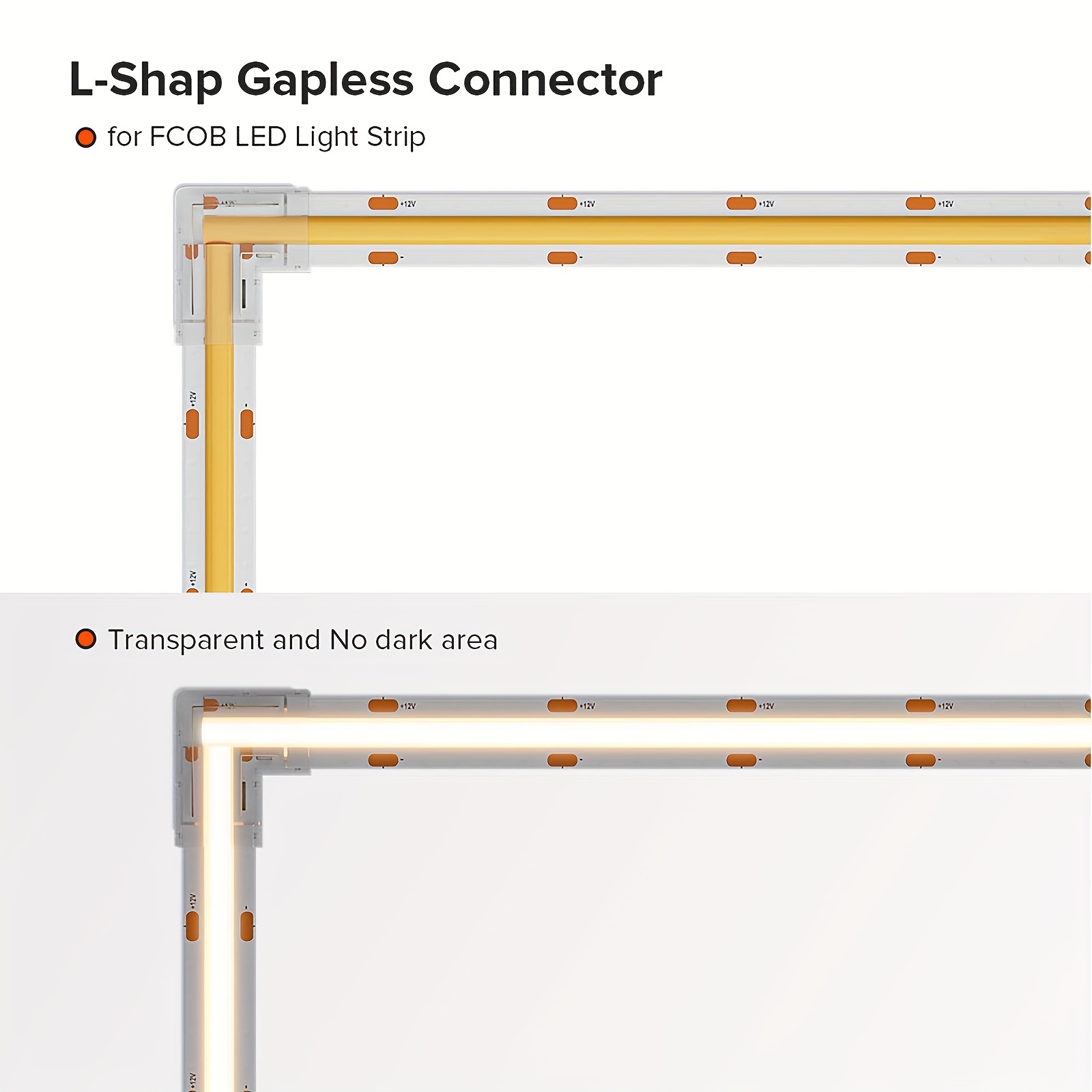 COB LED Strip Connectors【No soldering required】