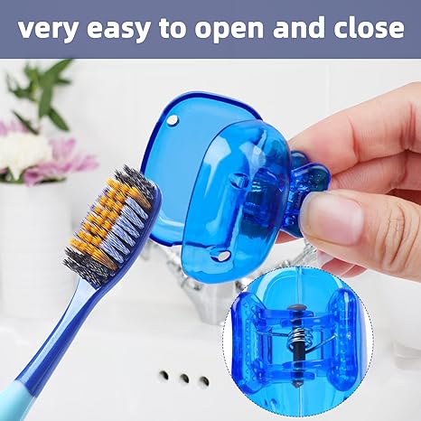 (🔥Last Day Promotion - 49% OFF) 4 Pack Travel Toothbrush Head Covers, 🎁Buy 3 Sets get 2 Sets Free