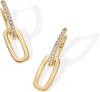 PAVOI 14K Gold Convertible Link Earrings for Women | Paperclip Link Chain Earrings | Drop Dangle Earrings