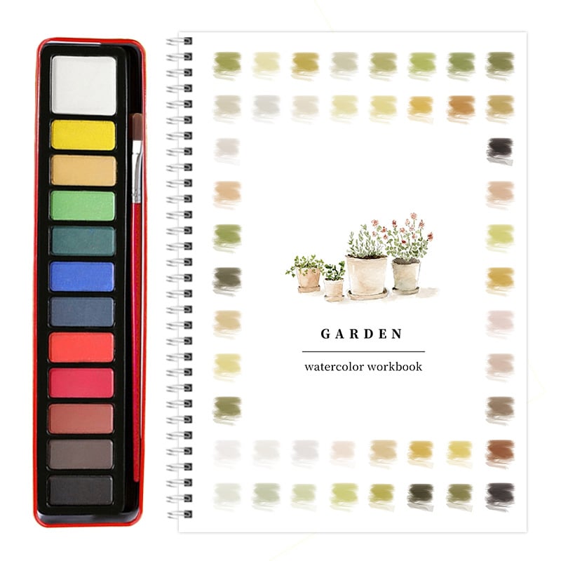 🎁Last Day Promotion 70% OFF💕 Watercolor Workbook🖼️Beginner-Friendly