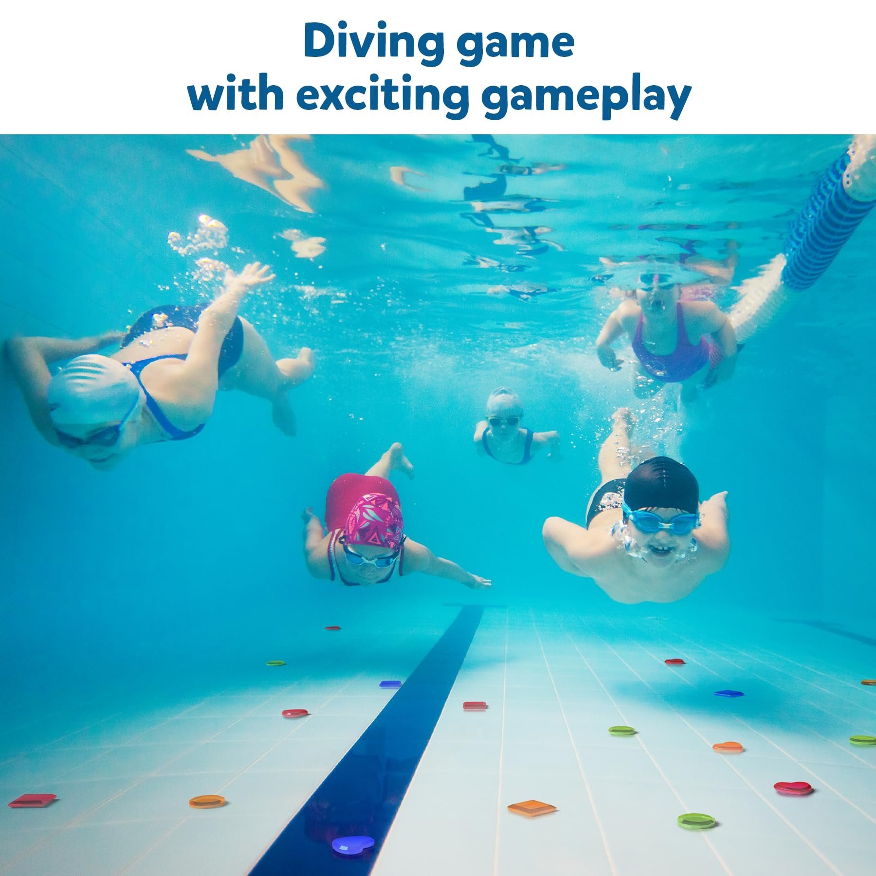 🎁TikTok Last Day Sale - 70% OFF🎉Skillmatics Pool Toys & Underwater Diving Game,Seek & Splash Numbers Gem