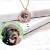 10/10 Handmade Custom Pet Portrait Engraved Photo Necklace