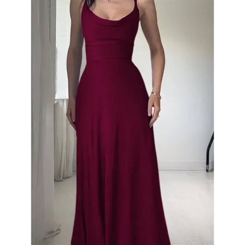 🔥Last Day Promotion 50% OFF🔥Lulah Drape Maxi Dress with Built-in Bra