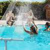 ✨Letzter Tag 49 % Rabat🔥Solar-Poolbrunnen mit Doppelbogenbeleuchtung