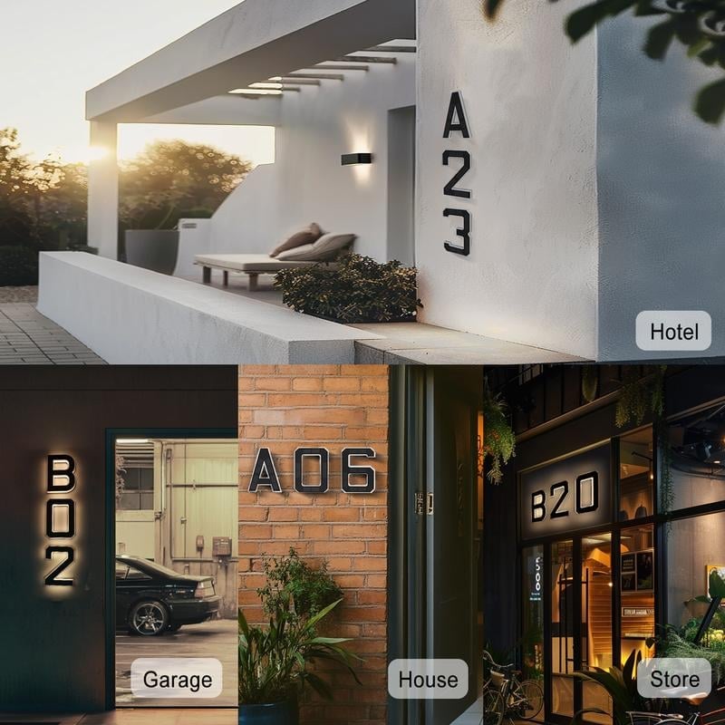 🎁TikTok Last Day Sale - 70% OFF🔥Lighted House Numbers for Outside
