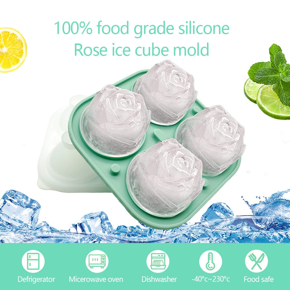 💥Flash Sale-50%Off💥3D Silicone Rose Shape Ice Cube Mold-🔥Buy 3 Get Extra 20% OFF