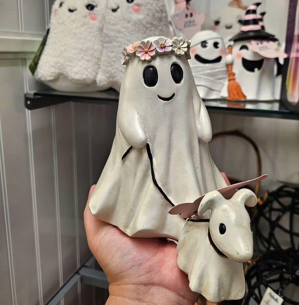 Tiktok Summer Sale🎉Ghost Walking Dog Statue👻