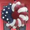 American flag independent sun flower Wreath - BUY 2 FREE SHIPPING