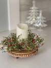 🍁Fall Harvest Sale: 60% OFF! Farmhouse Christmas Candle Ring,Christmas Decoration For Candle