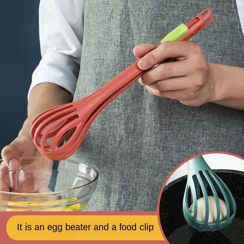 (🔥2023 New Year Sale-48% OFF) 2 in 1 Food Clip & Egg Whisk(buy 2 get 2 free now)