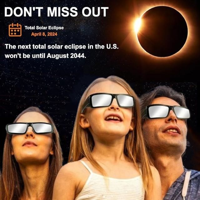 Solar Eclipse Glasses Approved 2024,Solar Eclipse Glasses for Direct Sun Viewing-ISO 12312-2:2015(E) & CE Certified1