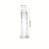 Big Crystal Clear Jelly Realistic Dildo With Suction Cup Plug Butt Plug - YJ-14