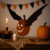⏰LAST DAY SALE 50% OFF🎃Flying Pumpkin Bat – Hanging Wooden Halloween