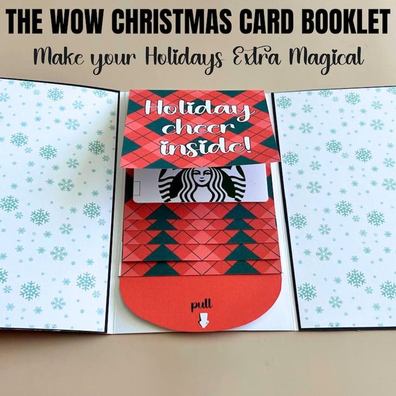 🎄 50K+ SOLD! 🎁✨ Christmas Gift Card Holder Book – Handmade Holiday Surprise, Festive Design & Heartfelt Gifting Magic 🎅