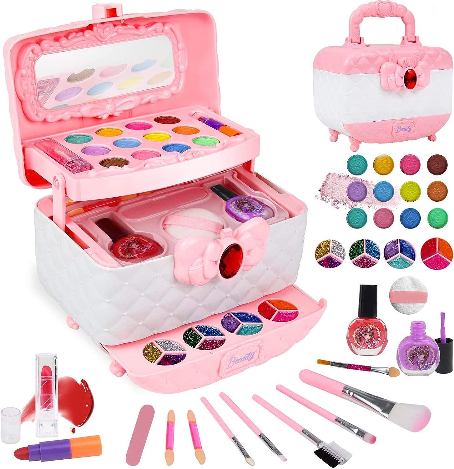 (🔥Last Day Promotion - 50%OFF) Kids Washable Makeup Beauty Kit - Buy 2 Get Extra 10% OFF & Free Shipping