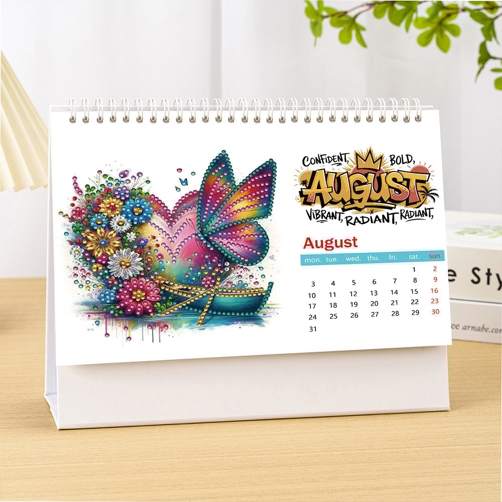 🔥Last Day Promotion 50% OFF🔥2026 DIY Special Shape Desktop Diamond Standing Calendar