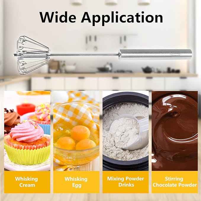 🔥Mother's Day Special Sale 50% OFF🎁 - Stainless Steel Semi-Automatic Whisk
