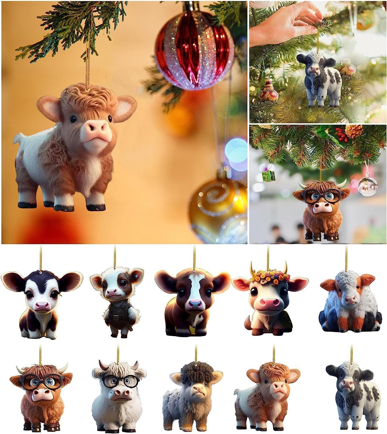 🔥Last Day 49% OFF - Cartoon Cow Decorative Ornament