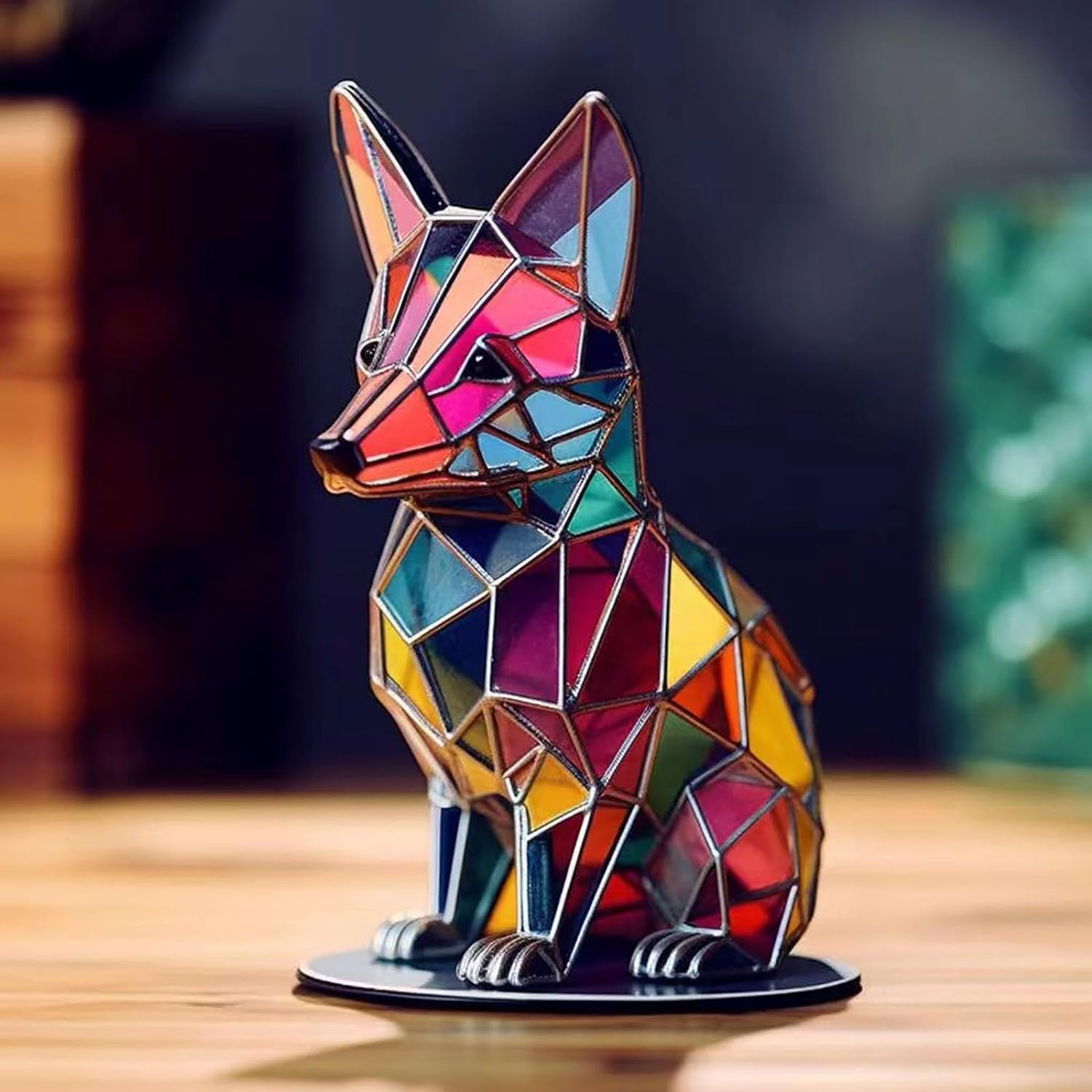 (🌲Early Christmas Sale- 50% OFF) Stained Glass Animal Sitting Desktop Ornaments