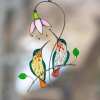 🔥Handmade Stained Hummingbird Suncatcher