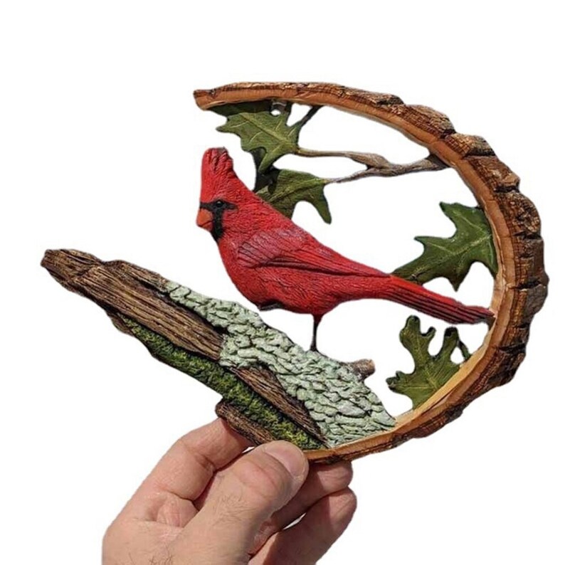 🌲Early Christmas Sale 70%🎁-Cardinal Wood Carving Handmade