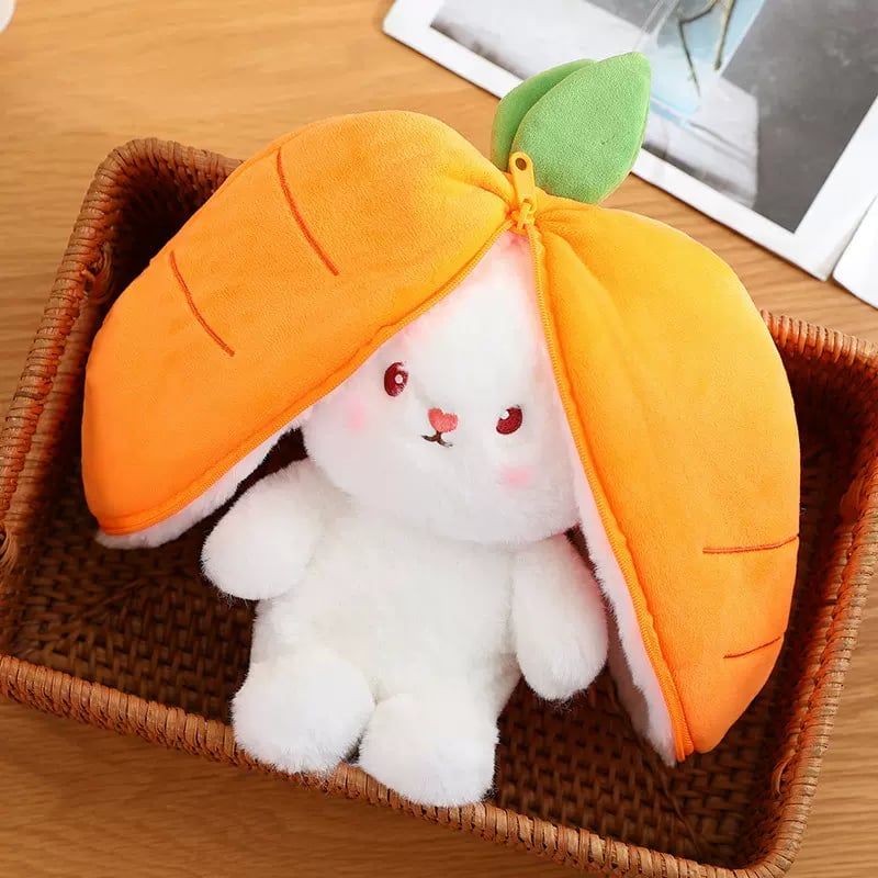 🔥2024 HOT SALE - 49% OFF🔥Strawberry Bunny Transformed into Little Rabbit Fruit Doll Plush Toy