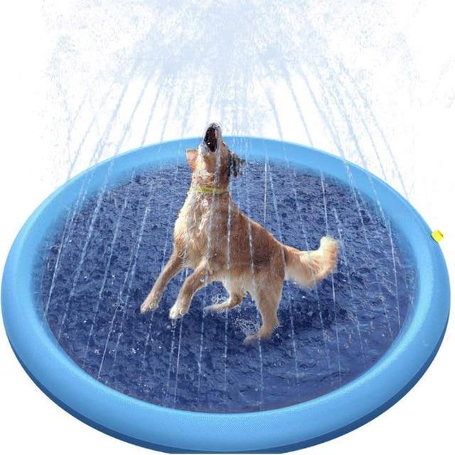 🐶Cool Canine: The Dog Sprinkler Mat for Hot Days