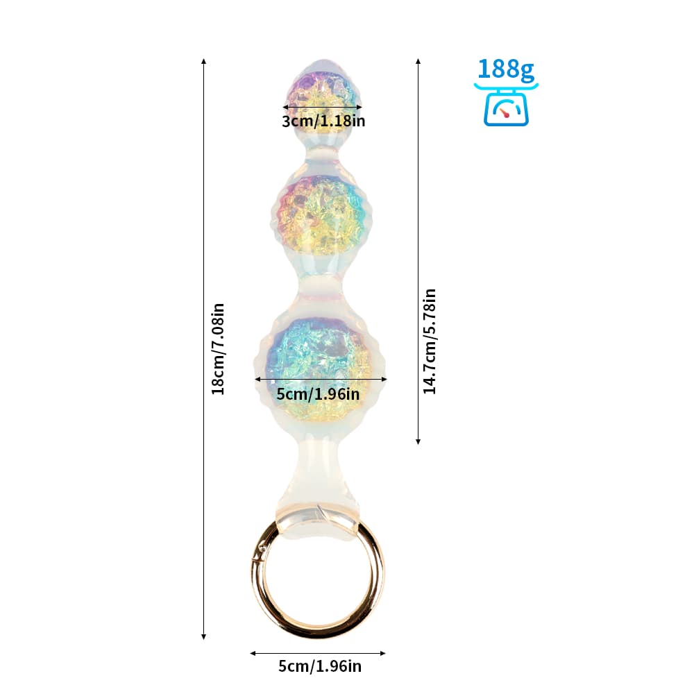 Ripple Three Crystal Butter Plug