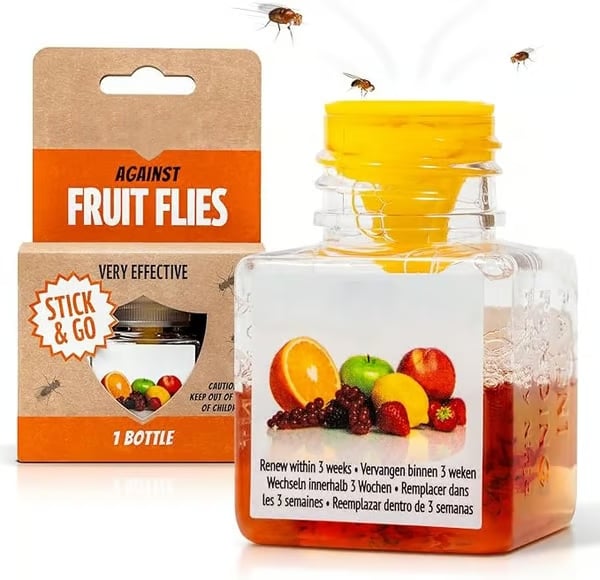 ⏰LAST DAY SALE 50% OFF🔥Ultra-Strong Fruit Fly Trap - User Friendly (Up to 3 Weeks per Bottle)⚡BUY 2 GET 1 FREE