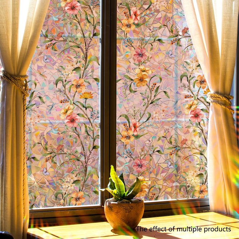 Floral Window Cling Sticker