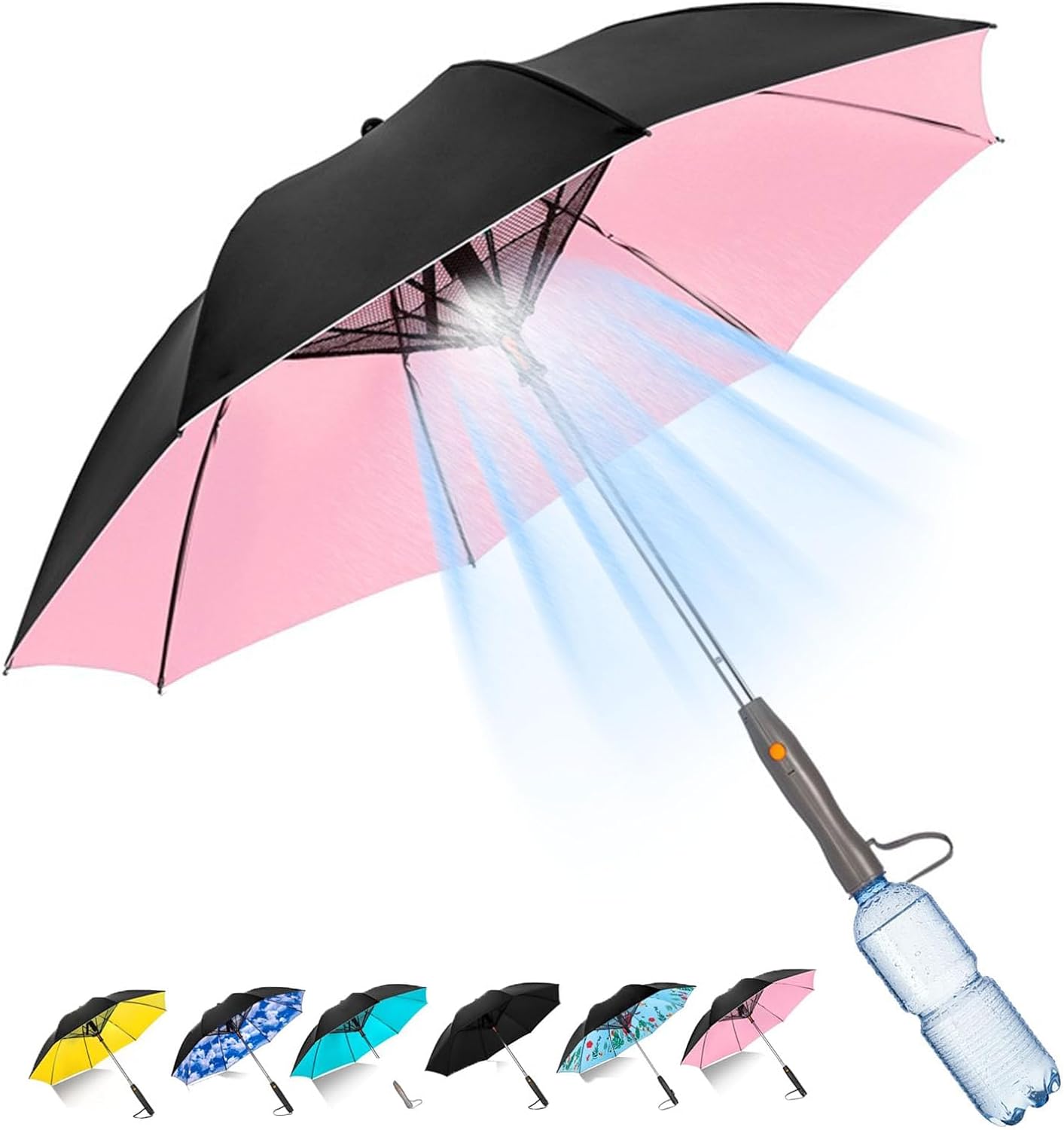 (🔥TikTok Summer SALE)3 in 1 Umbrella with Fan & FREE SHIPPING!!