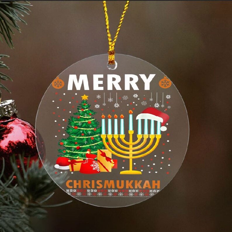 🔥CHRISTMAS SALE 50% OFF🎁Christmas Hanukkah Acrylic Ornament