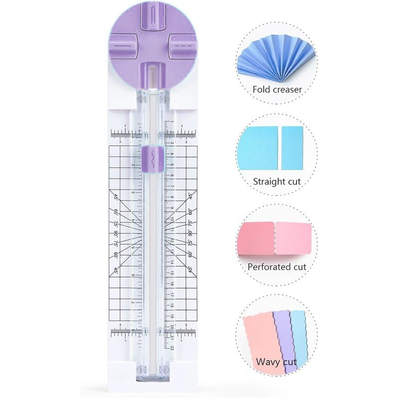 ⏰LAST DAY SALE 50% OFF💥4-in-1 Paper Trimmer Multi-Function Scrapbooking Tool