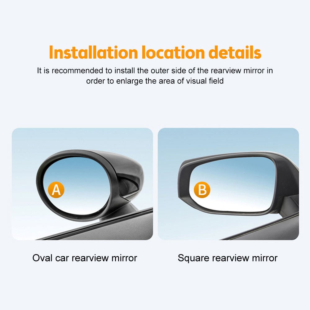 🔥Last Day Promotion 50% OFF🔥Suction Cup Car Convex Blind Spot Mirror (1 Set / 2 Pcs)