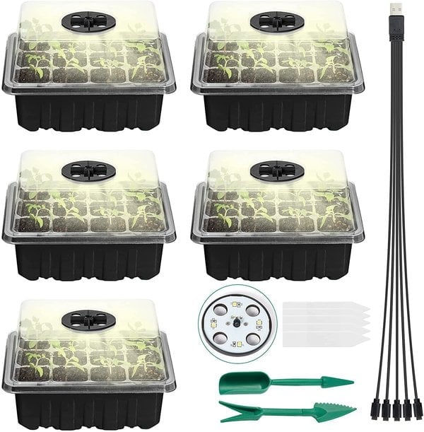 🔥Last Day Promotion 50% OFF🔥Seed Starter Trays with Grow Light