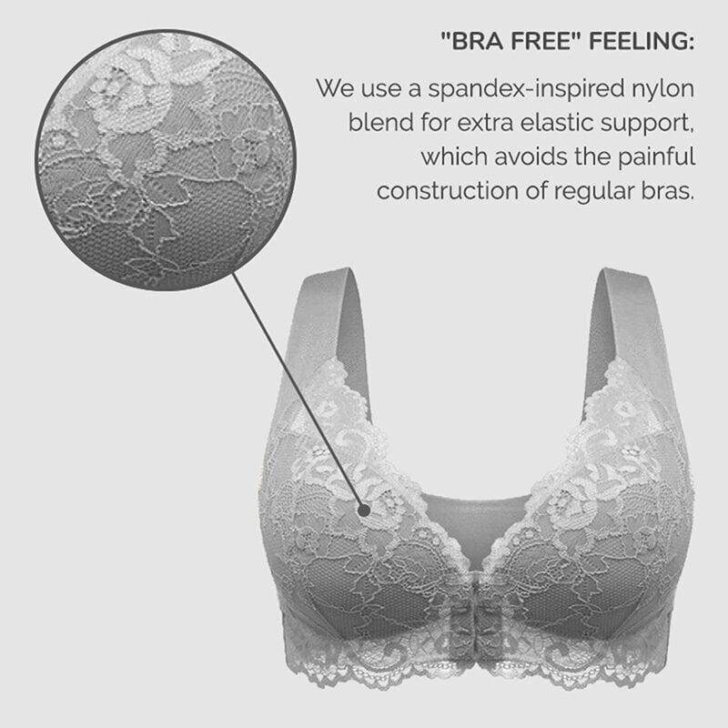 🎁LAST DAY 45% OFF🎁Front Closure 5D Shaping Push Up Bra – Seamless, Beauty Back, Comfy