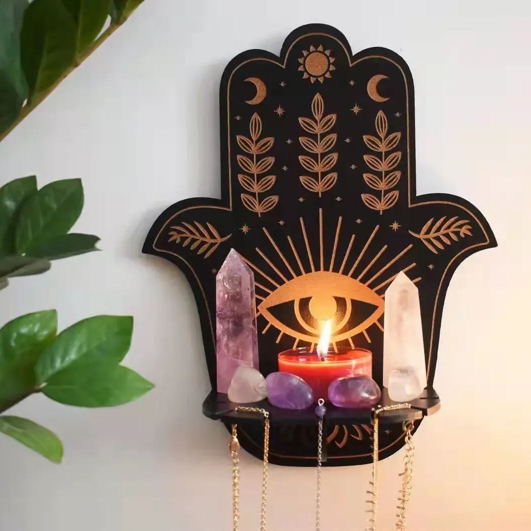 🕯️Fantasy Wooden Candle Holder