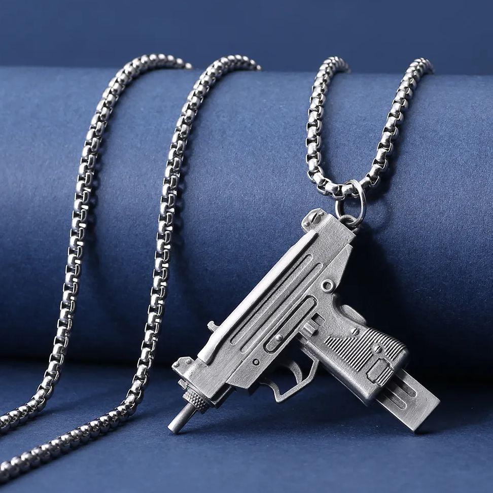 🔫Pendant Necklace Uzi Submachine Gun-😎Detachable ，BUY 2 FREE SHIPPING