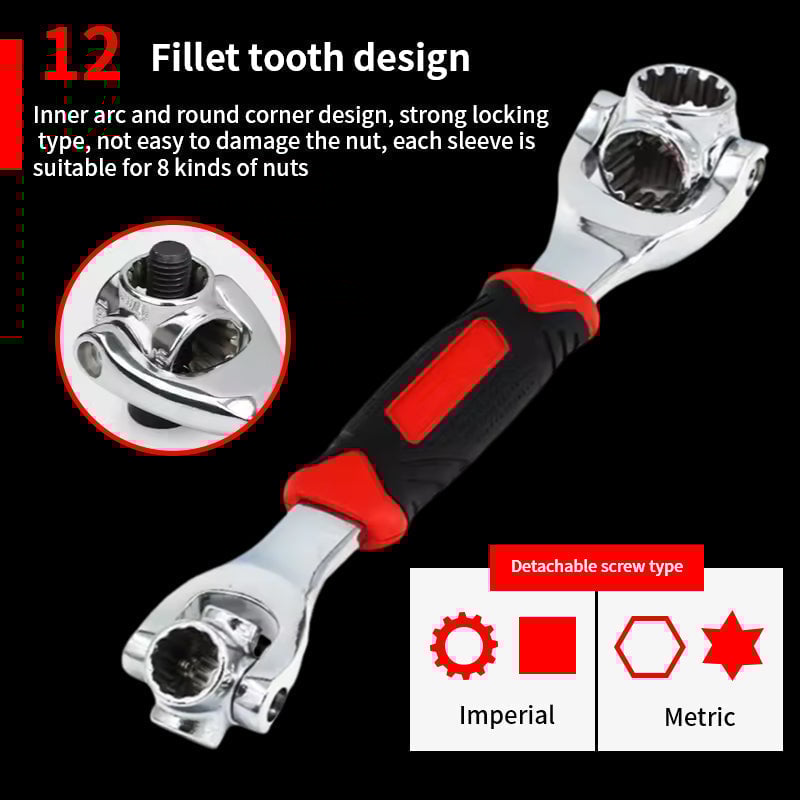 (🔥Last Day Promotion 50% OFF)52 in 1 Universal Socket Spanner Wrench