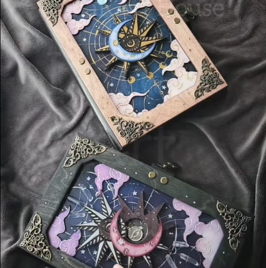 🧙🔮Handmade Witch Hidden Key Journal