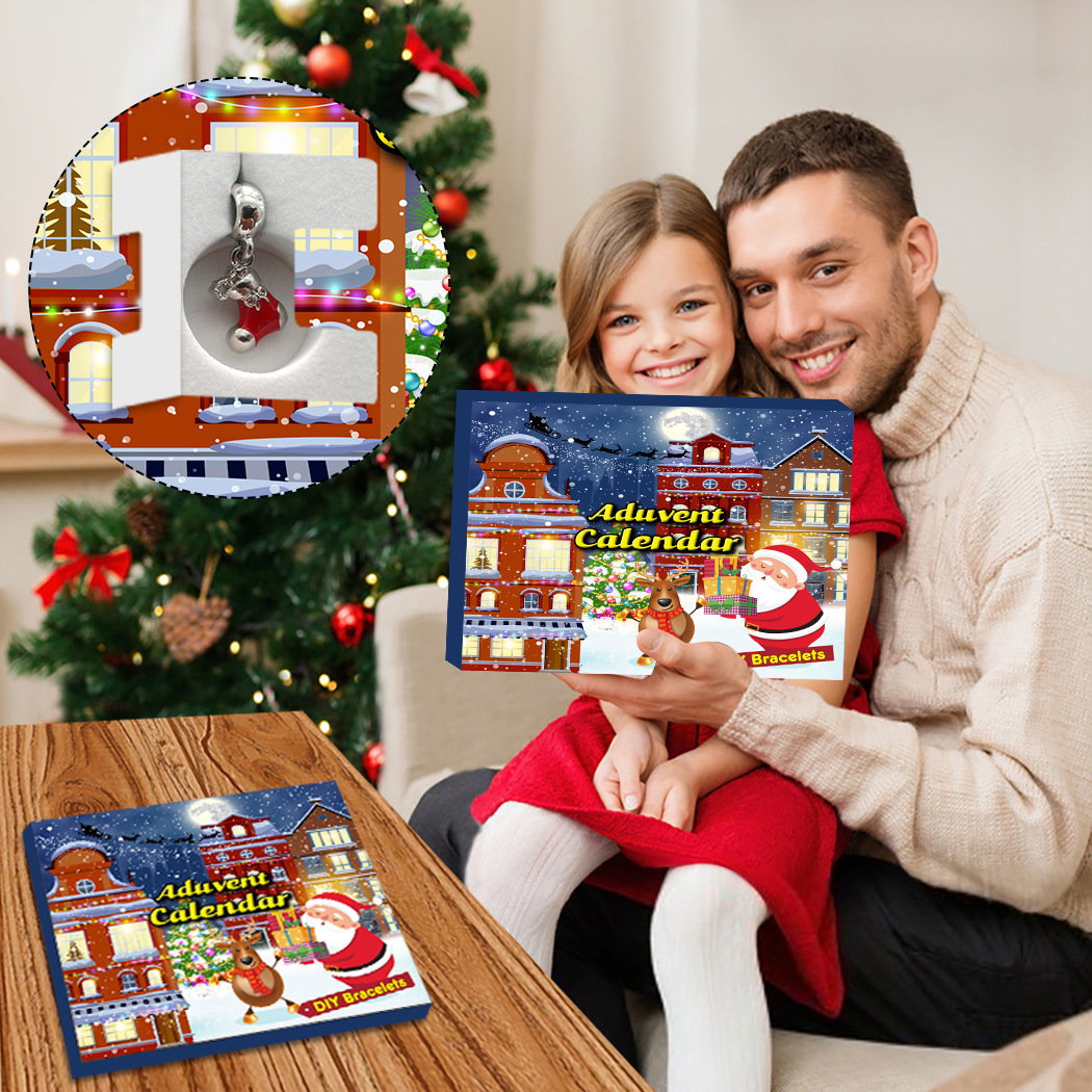 🎅(Early Christmas Sale - Save 48% OFF) Charms DIY Bracelet Christmas Countdown Calendar, Buy 2 Free Shipping