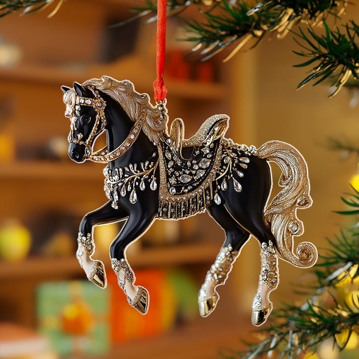 🔥Last Day Promotion 70% OFF🔥Handmade Horse Christmas Ornament